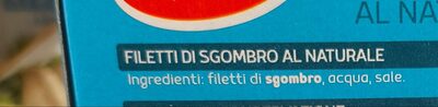 Filetti Di Sgombro Al Naturale ingredients label