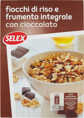 Fiocchi di riso e frumento integrale con riccioli