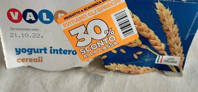 Yogurth intero cereali front packaging