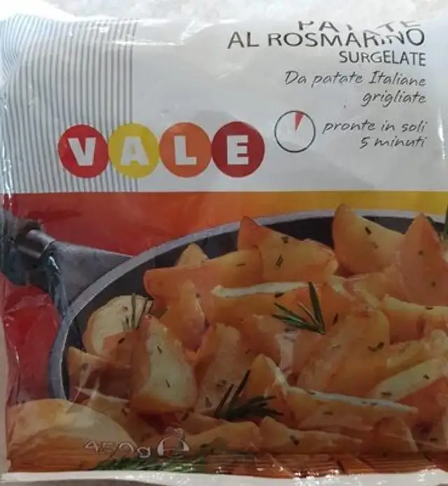 Patate al Rosmarino surgelate front packaging