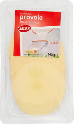 Provola affumicata a fette front packaging
