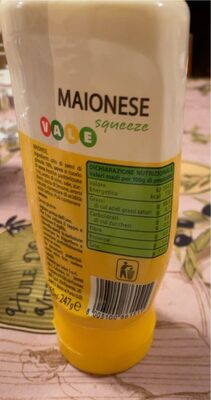 maionese nutrition facts table