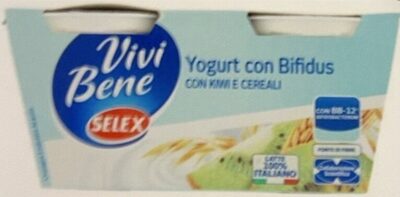 Yogurt con Bifidus Kiwi e Cereali front packaging