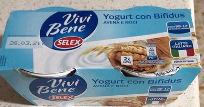Vivi Bene Yogurt con Bifidus Avena e Noci front packaging