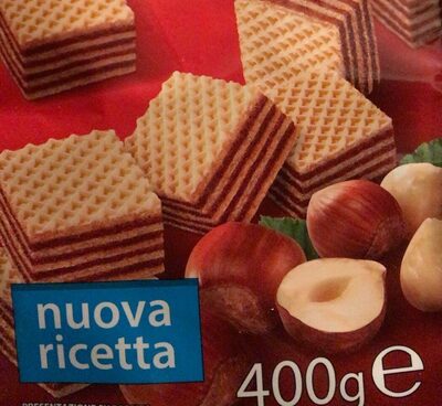 Wafer alla nocciola front packaging