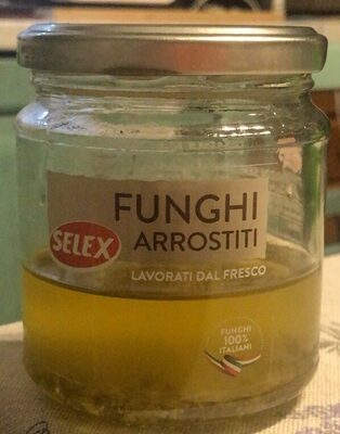 Funghi arrostiti front packaging