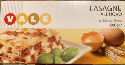 Lasagne all’uovo front packaging