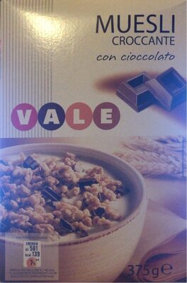 Muesli croccante con cioccolato