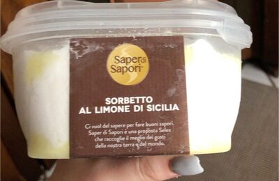Sorbetto al limone di sicilia front packaging