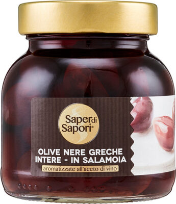 Sape di sapori olive nere greche in salamoia