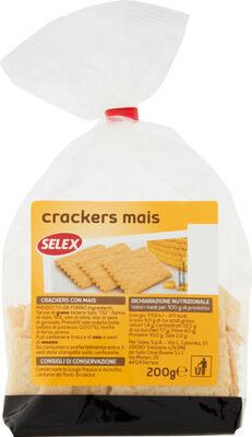 Cracker con mais front packaging