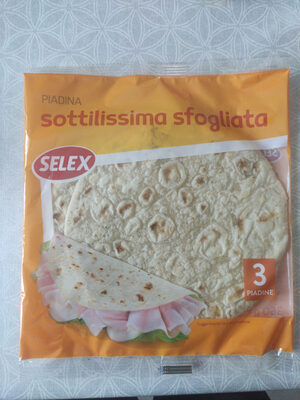 Piadina sottilissima sfogliata