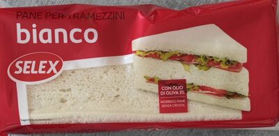 Pane tramezzini bianco front packaging