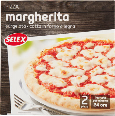Pizza margherita surgelata front packaging