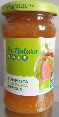 Composta biologica di pesca front packaging