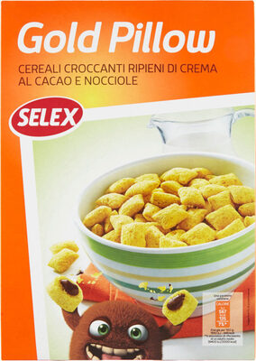 Gold pillow cereali croccanti ripieni di crema