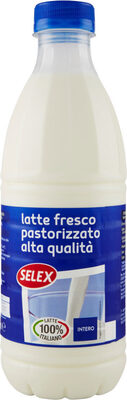Latte fresco intero alta qualità