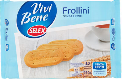 Vivi bene frollini senza lieviti front packaging
