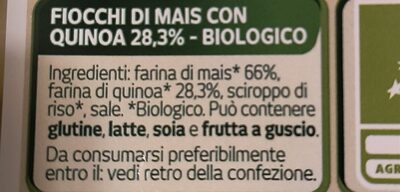 Quinoa Flakes ingredients label