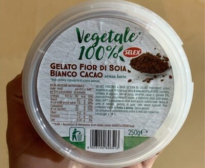 Gelato fior di soia bianco cacao