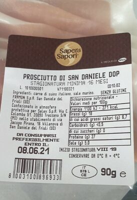 Prosciutto san daniele