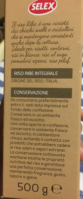 Robe integrale ingredients label