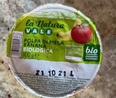 Polpa di mela banana biologica