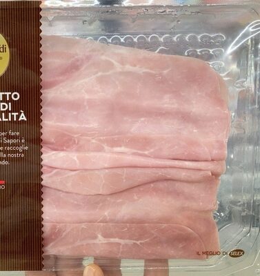 Prosciutto cotto di alta qualità front packaging