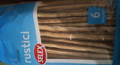 Grissini rustici Selex front packaging