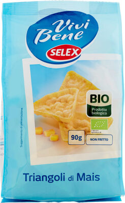 Vivi bene triangoli di mais biologici