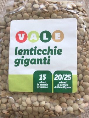 Lenticchie giganti front packaging