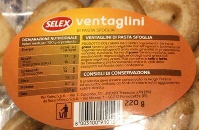 Ventaglini di pasta sfoglia
