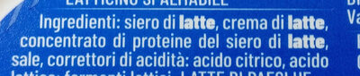 Fresco spalmabile ingredients label