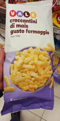 Croccantini di mais gusto formaggio non fritti