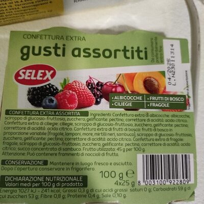 Confettura extra gusto assortiti