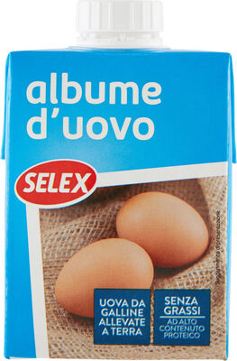 Albume d'uovo da galline allevate a terra front packaging