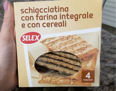 Schiacciatina con farina integrale e con cereali