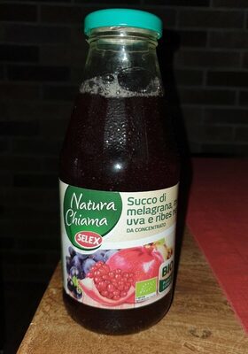 Succo di melagrana, mela, uva e ribes nero