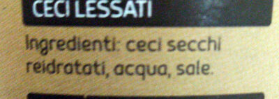 Ceci ingredients label