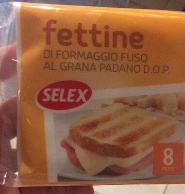 Fettine di formaggio fuso