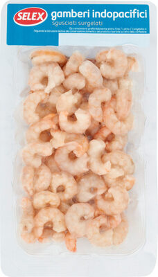 Gamberi indopacifici sgusciati precotti e surgelati