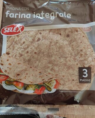 Piadina con farina integrale front packaging