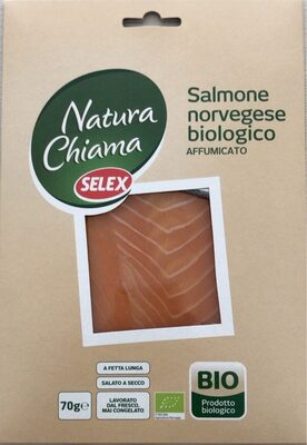 Salmone norvegese biologico affumicato front packaging