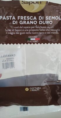 Pasta fresca di semola di grano duro