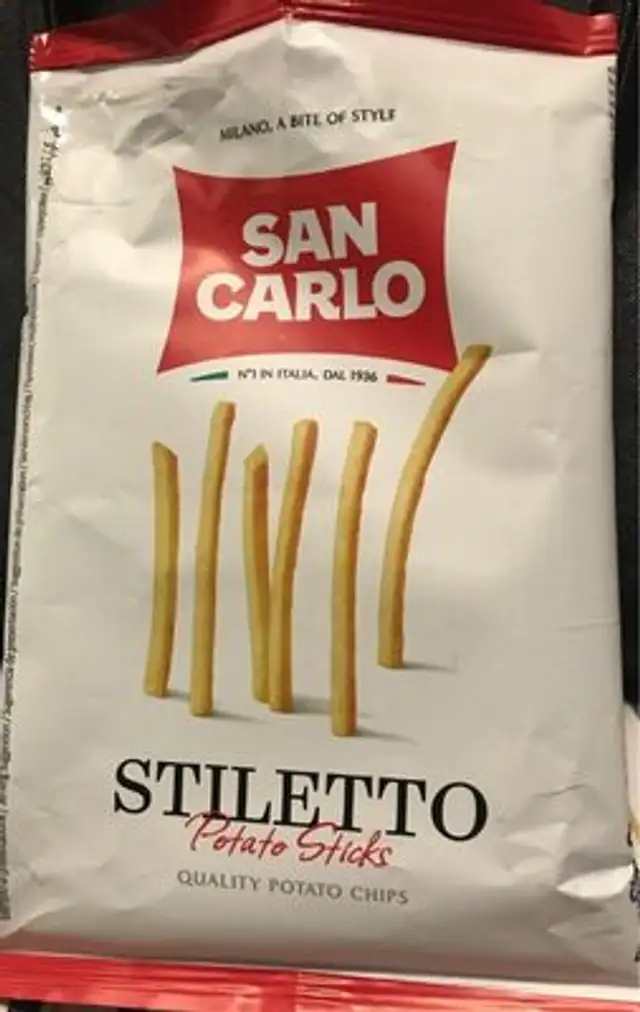 Stiletto Potato Sticks front packaging
