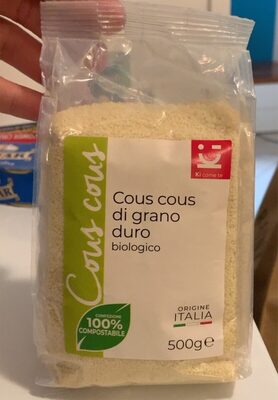 Cous cous di grano duro front packaging