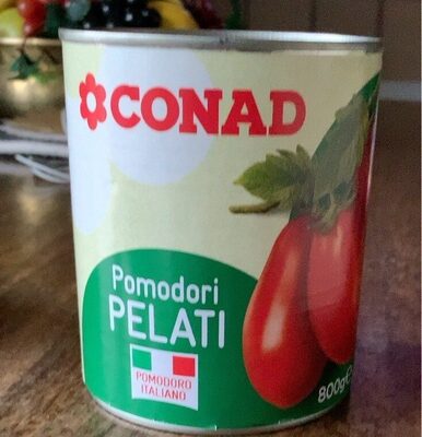 Pomodori pelati front packaging