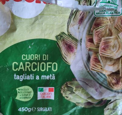 Cuori di carciofo front packaging
