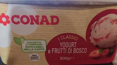 Gelato allo yogurt e frutti di bosco