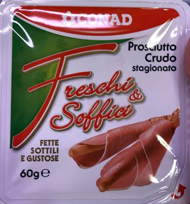 Prosciutto crudo stagionato front packaging